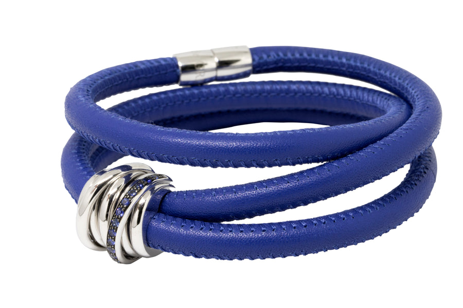 de GRISOGONO 18-karat White Gold and Sapphire Allegra Bracelet - eJewels